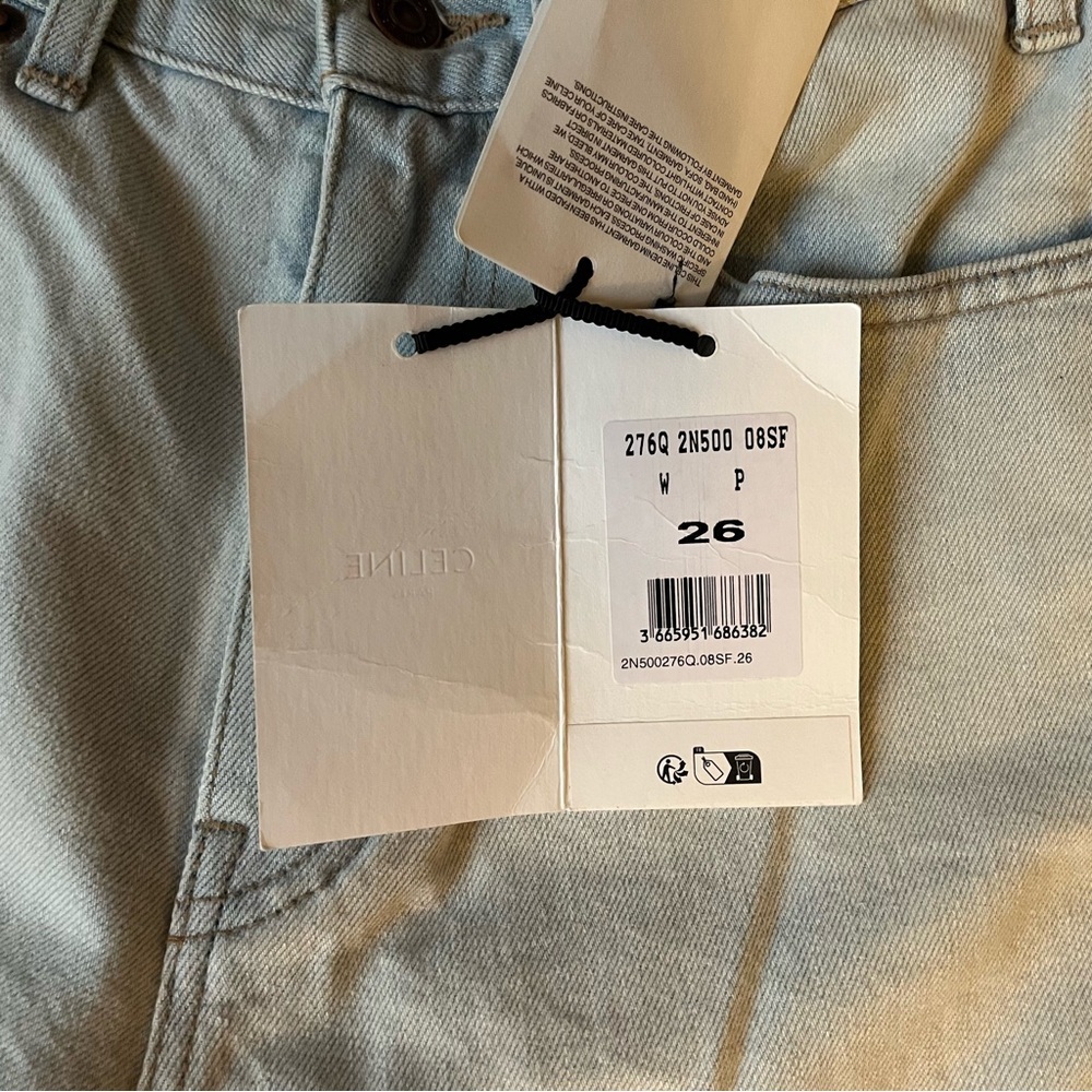 Celine Light Blue High-Rise Straight Jeans - Picture 6 of 13